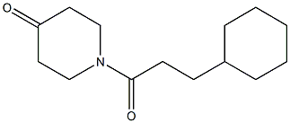 1-(3-cyclohexylpropanoyl)piperidin-4-one Struktur