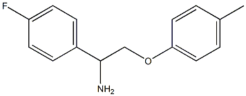 1-[1-amino-2-(4-methylphenoxy)ethyl]-4-fluorobenzene Struktur