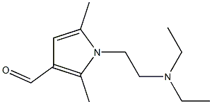 1-[2-(diethylamino)ethyl]-2,5-dimethyl-1H-pyrrole-3-carbaldehyde Struktur