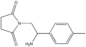 1-[2-amino-2-(4-methylphenyl)ethyl]pyrrolidine-2,5-dione Struktur