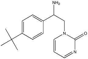 1-[2-amino-2-(4-tert-butylphenyl)ethyl]pyrimidin-2(1H)-one Struktur