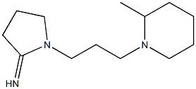 1-[3-(2-methylpiperidin-1-yl)propyl]pyrrolidin-2-imine Struktur