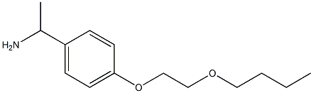 1-[4-(2-butoxyethoxy)phenyl]ethan-1-amine Struktur