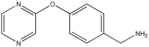 1-[4-(pyrazin-2-yloxy)phenyl]methanamine Struktur