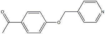 1-[4-(pyridin-4-ylmethoxy)phenyl]ethanone Struktur