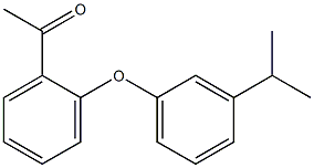 1-{2-[3-(propan-2-yl)phenoxy]phenyl}ethan-1-one Struktur