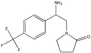 1-{2-amino-2-[4-(trifluoromethyl)phenyl]ethyl}pyrrolidin-2-one Struktur