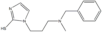 1-{3-[benzyl(methyl)amino]propyl}-1H-imidazole-2-thiol Struktur