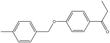 1-{4-[(4-methylphenyl)methoxy]phenyl}propan-1-one Struktur