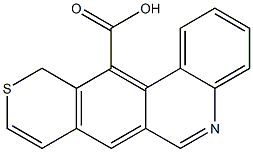 11H-10-thia-5-azatetraphene-12-carboxylic acid Struktur