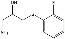 1-amino-3-[(2-fluorophenyl)sulfanyl]propan-2-ol Struktur