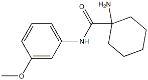 1-amino-N-(3-methoxyphenyl)cyclohexanecarboxamide Struktur