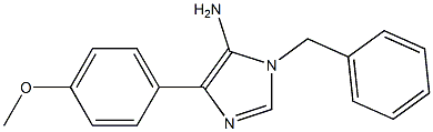 1-benzyl-4-(4-methoxyphenyl)-1H-imidazol-5-amine Struktur