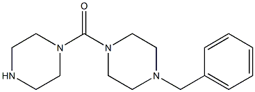 1-benzyl-4-(piperazin-1-ylcarbonyl)piperazine Struktur