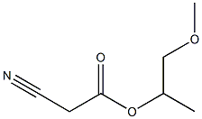 1-methoxypropan-2-yl 2-cyanoacetate Struktur