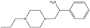 1-phenyl-2-(4-propylpiperazin-1-yl)ethanamine Struktur