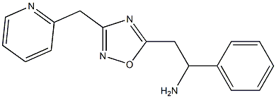 1-phenyl-2-[3-(pyridin-2-ylmethyl)-1,2,4-oxadiazol-5-yl]ethan-1-amine Struktur