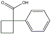 1-phenylcyclobutane-1-carboxylic acid Struktur