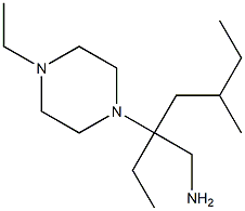 1-piperazineethanamine, beta,4-diethyl-beta-(2-methylbutyl)- Struktur