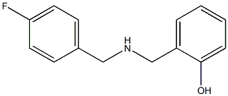 2-({[(4-fluorophenyl)methyl]amino}methyl)phenol Struktur