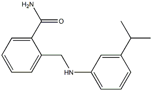 2-({[3-(propan-2-yl)phenyl]amino}methyl)benzamide Struktur