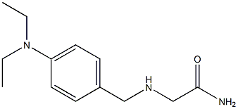 2-({[4-(diethylamino)phenyl]methyl}amino)acetamide Struktur