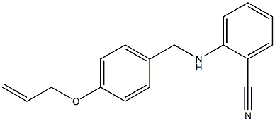 2-({[4-(prop-2-en-1-yloxy)phenyl]methyl}amino)benzonitrile Struktur