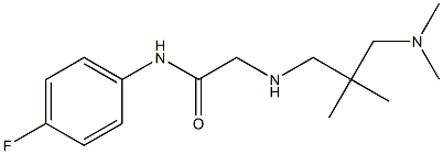 2-({2-[(dimethylamino)methyl]-2-methylpropyl}amino)-N-(4-fluorophenyl)acetamide Struktur