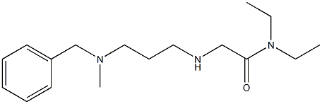 2-({3-[benzyl(methyl)amino]propyl}amino)-N,N-diethylacetamide Struktur