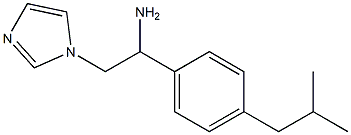 2-(1H-imidazol-1-yl)-1-(4-isobutylphenyl)ethanamine Struktur