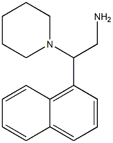 2-(1-naphthyl)-2-piperidin-1-ylethanamine Struktur