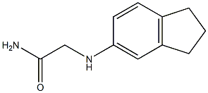 2-(2,3-dihydro-1H-inden-5-ylamino)acetamide Struktur