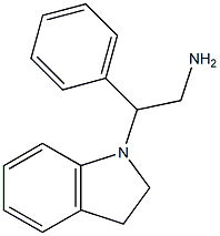 2-(2,3-dihydro-1H-indol-1-yl)-2-phenylethan-1-amine Struktur