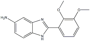 2-(2,3-dimethoxyphenyl)-1H-benzimidazol-5-amine Struktur