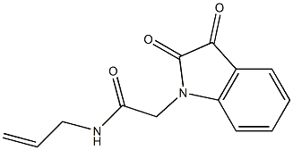 2-(2,3-dioxo-2,3-dihydro-1H-indol-1-yl)-N-(prop-2-en-1-yl)acetamide Struktur