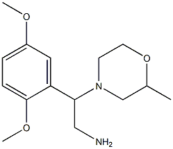 2-(2,5-dimethoxyphenyl)-2-(2-methylmorpholin-4-yl)ethanamine Struktur