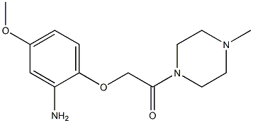 2-(2-amino-4-methoxyphenoxy)-1-(4-methylpiperazin-1-yl)ethan-1-one Struktur