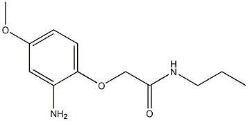 2-(2-amino-4-methoxyphenoxy)-N-propylacetamide Struktur