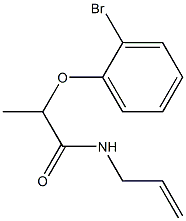 2-(2-bromophenoxy)-N-(prop-2-en-1-yl)propanamide Struktur