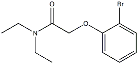 2-(2-bromophenoxy)-N,N-diethylacetamide Struktur