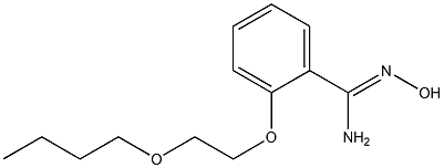 2-(2-butoxyethoxy)-N'-hydroxybenzene-1-carboximidamide Struktur