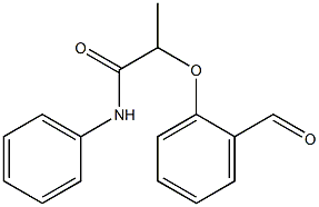 2-(2-formylphenoxy)-N-phenylpropanamide Struktur