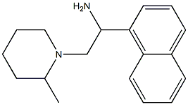 2-(2-methylpiperidin-1-yl)-1-(1-naphthyl)ethanamine Struktur