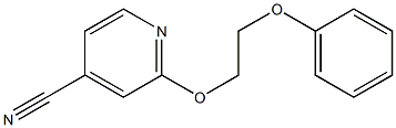 2-(2-phenoxyethoxy)isonicotinonitrile Struktur