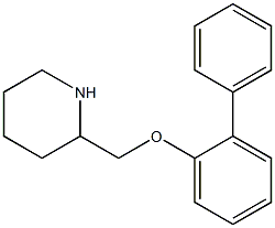 2-(2-phenylphenoxymethyl)piperidine Struktur