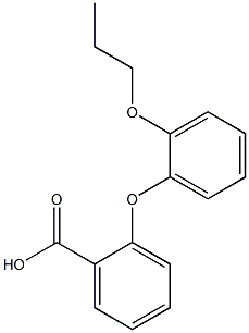 2-(2-propoxyphenoxy)benzoic acid Struktur