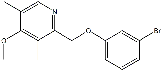 2-(3-bromophenoxymethyl)-4-methoxy-3,5-dimethylpyridine Struktur