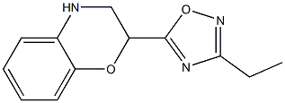 2-(3-ethyl-1,2,4-oxadiazol-5-yl)-3,4-dihydro-2H-1,4-benzoxazine Struktur