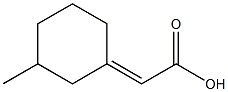 2-(3-methylcyclohexylidene)acetic acid Struktur