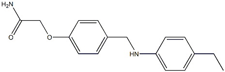 2-(4-{[(4-ethylphenyl)amino]methyl}phenoxy)acetamide Struktur